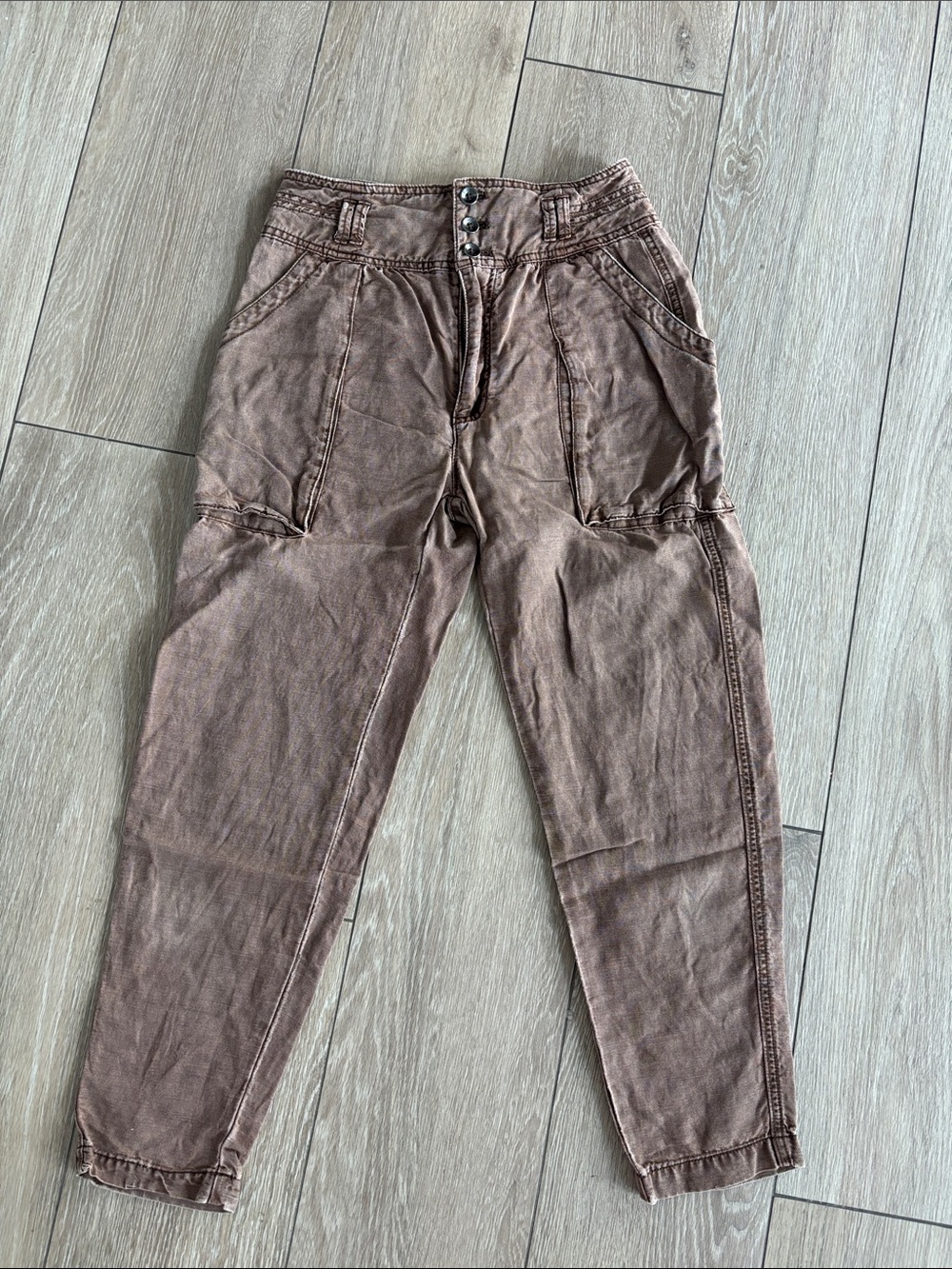 Free people  Brown Utility Pants
